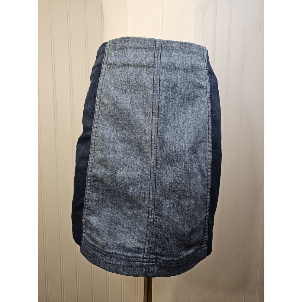 Free People Soft Denim Jean Mini Skirt Women's Size 2 Festival Bohemian